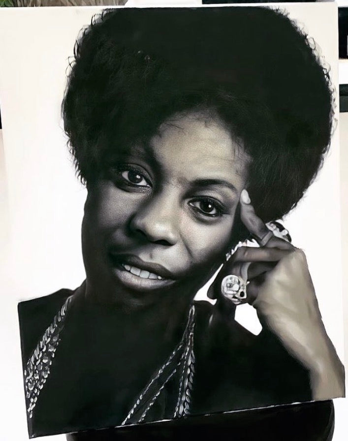 "Nina Simone" 18x24
Museum-Grade Artist Proof $1000