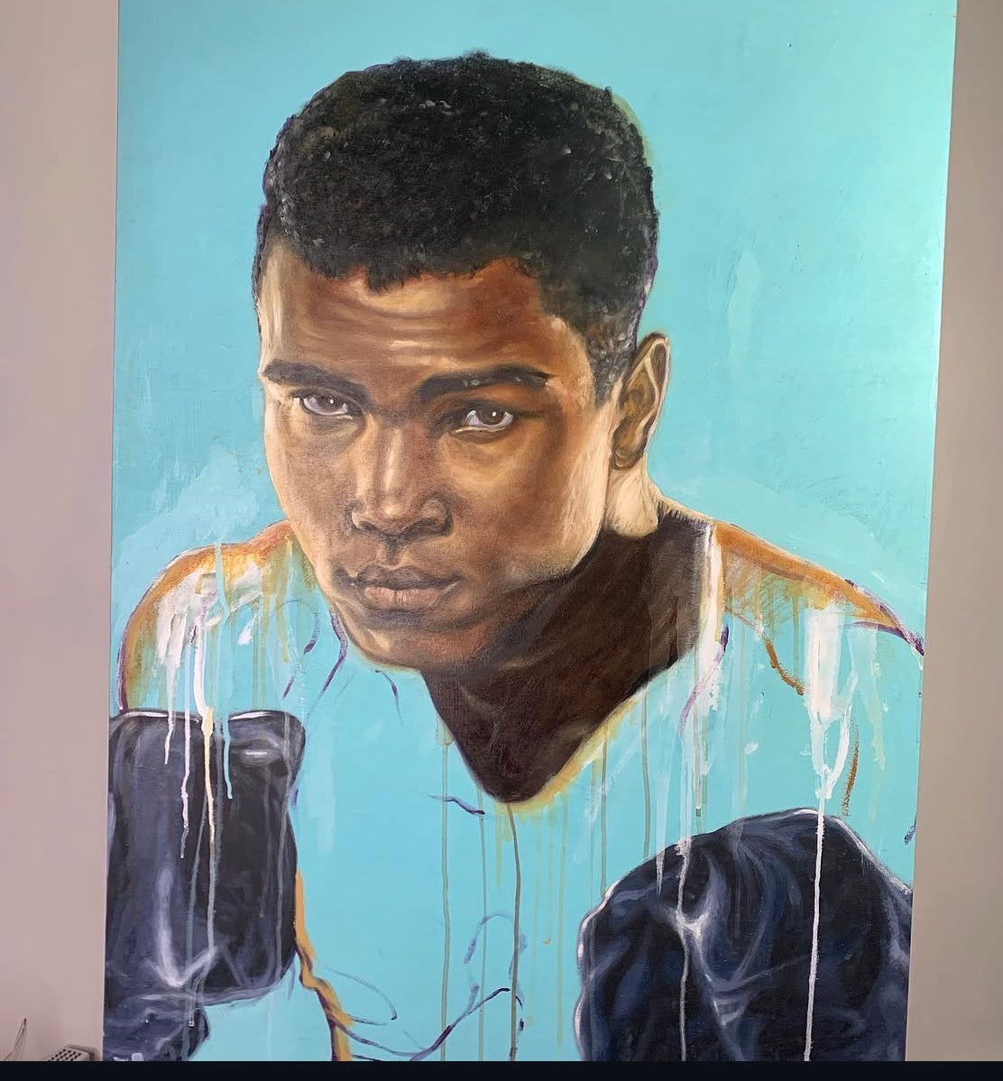 “Muhammad Ali Tourquoise Drip”